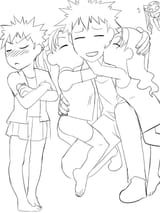Touma and his 3 Kuroko daughters