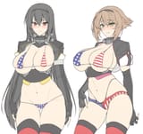 __nagato_and_mutsu_kantai_collection_drawn_by_halcon__faab10d9467d1373254e5b7c8f76e137