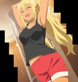 Hibiki stretching