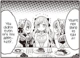 a worried yura with the twins