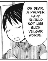 oh dear a proper lady should not use such vulgar words miura