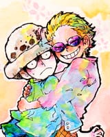 __trafalgar_law_and_donquixote_doflamingo_one_piece_drawn_by_mawari28__fb5402892910af3098740233c1d7ca75