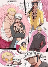 __trafalgar_law_donquixote_doflamingo_and_donquixote_rocinante_one_piece_drawn_by_nashieda__0341fef0287d569b58f515d48a58b1d4