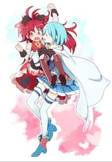 sayaka carrying kyoko