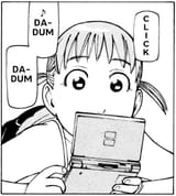 playing video game ds yukiko