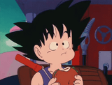 Goku Eatin&#039; a Burger