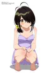 yande.re 1224797 dress feet pantsu shiunji-ke_no_kodomo-tachi shiunji_kotono summer_dress swimsuits yasue_anju