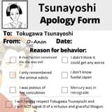 Tsunayoshi Apology Form 2