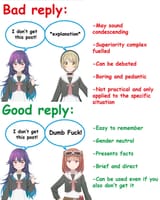 Bad Reply Good Reply