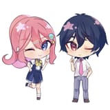 OtoP and Subaru chibi uniforms
