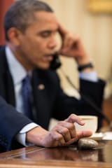 Barack_Obama_plays_with_a_Petoskey_stone