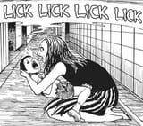 straight shota lick