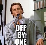 off by one
