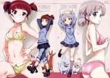 yande.re 366003 ass bra cleavage crossover girls_und_panzer hattifattener kurashima_tomoyasu little_my moomin moomintroll pantsu sniff_(moomin) snork_maiden (1)