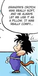 ABUSEDku looked for Bulma&#039;s dick to rest his head on