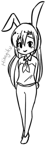 Bunny doodles Hina