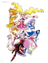 yande.re 382515 aono_miki chiffon_(precure) dress heels higashi_setsuna momozono_love pantyhose pretty_cure tarte_(fresh) thighhighs yamabuki_inori