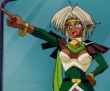 Aisha pointing