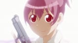 momoka holding a gun