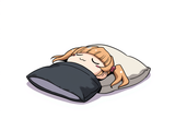 extra smol leila sleeping