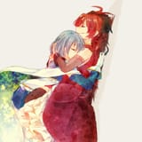 sayaka nestled on kyoko