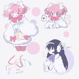 __akemi_homura_and_kaname_madoka_mahou_shoujo_madoka_magica_drawn_by_tukiliii__0465c16287254fb71306b75e21251054