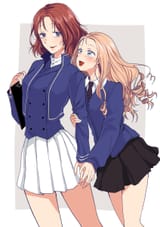 __marie_and_azumi_girls_und_panzer_drawn_by_kani_aruki_bucket_crawl__sample-2ed6b2c24c4845c01aefc2112e1fcbed (1)