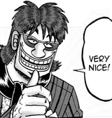 kazuya thumbs up
