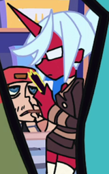 Kneesocks entire role during the second half of episode 2