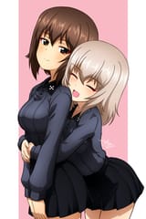 __nishizumi_maho_and_itsumi_erika_girls_und_panzer_drawn_by_kd_esler__6d6a746a46130e305591042f52342230