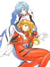__souryuu_asuka_langley_and_ayanami_rei_neon_genesis_evangelion_drawn_by_sadamoto_yoshiyuki__8aecabe689a8047a1cbe9e15f34da4d4