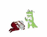 muzan kneels to the croc