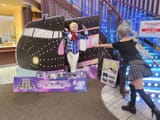 Hijiri and June cosplay KinTour train