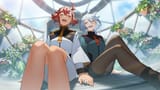 gwitch_suletta_miorine_holdhands_smile_Mogumo
