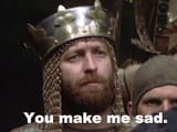 Sad King Arthur