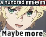 hundread men maybe more
