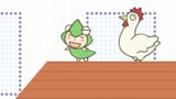 ume-tentei showing off her huge cock