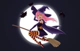 Halloween Moonlit Witch 1