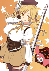 __tomoe_mami_and_charlotte_mahou_shoujo_madoka_magica_drawn_by_ebora__282dd530b4e1c050391f554db6f01aff