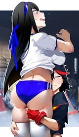 __matoi_ryuuko_senketsu_and_kiryuuin_satsuki_kill_la_kill_drawn_by_bakkanki__909b89bf1a5010fc393ea3f23d4c5db1