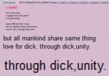 Through dick unity