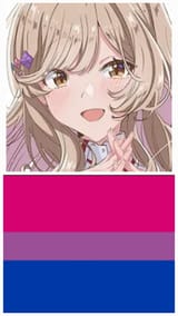 Bisexual Flag Ajisai Hairclip Colors
