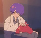 Kazuki_petting_sleeping_Yuu
