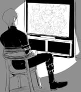 watching Prichan with Kaiba