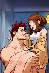 Couple, endeavor (boku no hero academia), uraraka ochako, princess carry, style s-1360631076