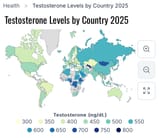 Testosterone Levels by Country 2025