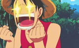 excited Luffy
