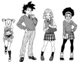 Goten and his highschool bitches