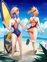 __artoria_pendragon_saber_mordred_and_mordred_fate_and_3_more_drawn_by_tonee__9569c3fb2c3830a5ba1bd2deccfda528