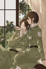 __mikasa_ackerman_and_eren_yeager_shingeki_no_kyojin_drawn_by_zhuse_fuxianqing__sample-43083b46e98e38831375d0f14f8bff02